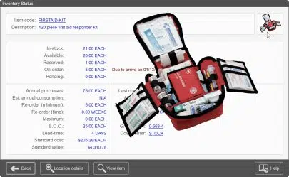 inventory software screenshot