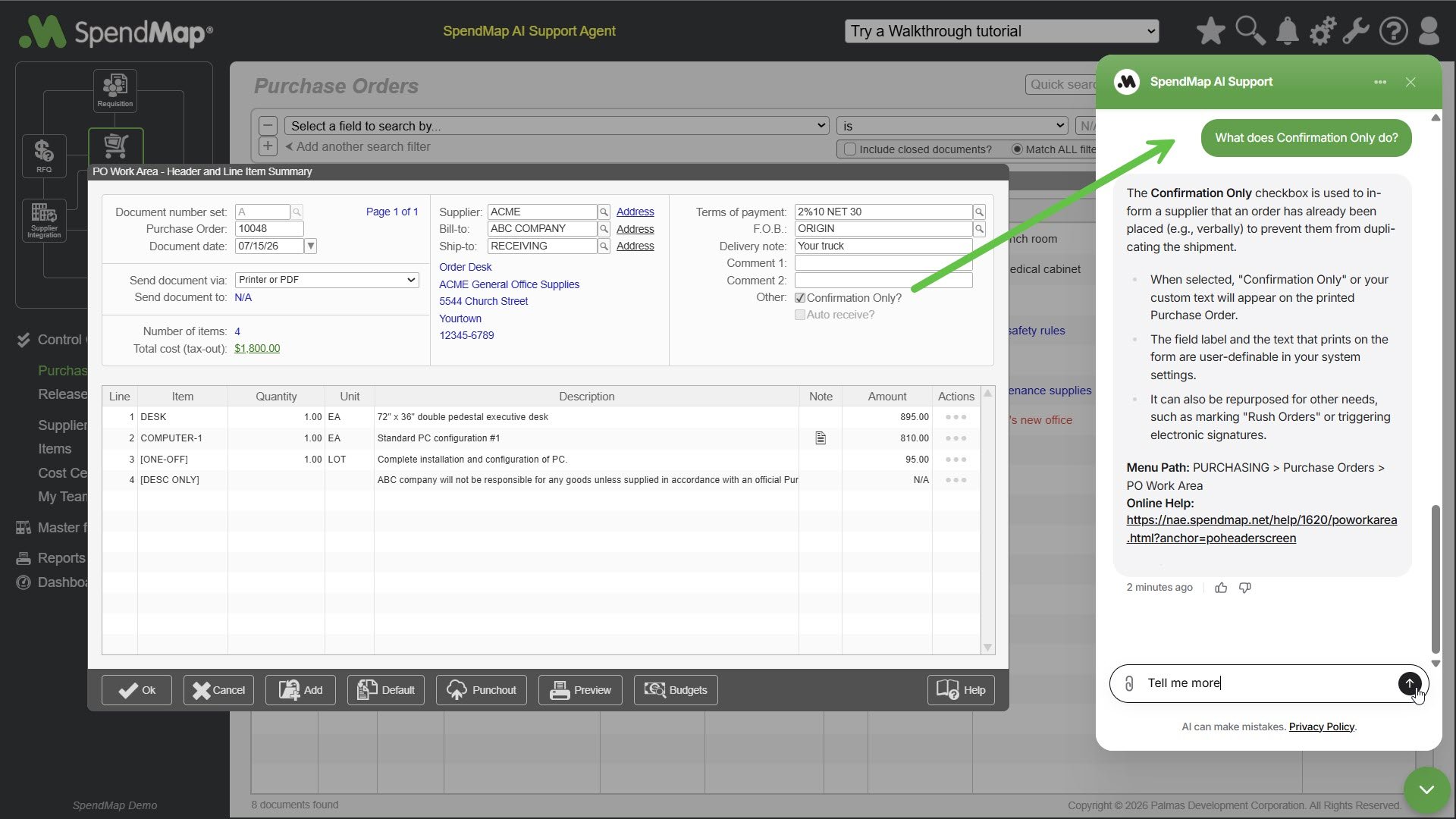SpendMap AI Support Agent
